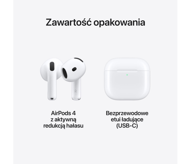 Apple AirPods 4 słuchawki z ANC - 1278730 - zdjęcie 10